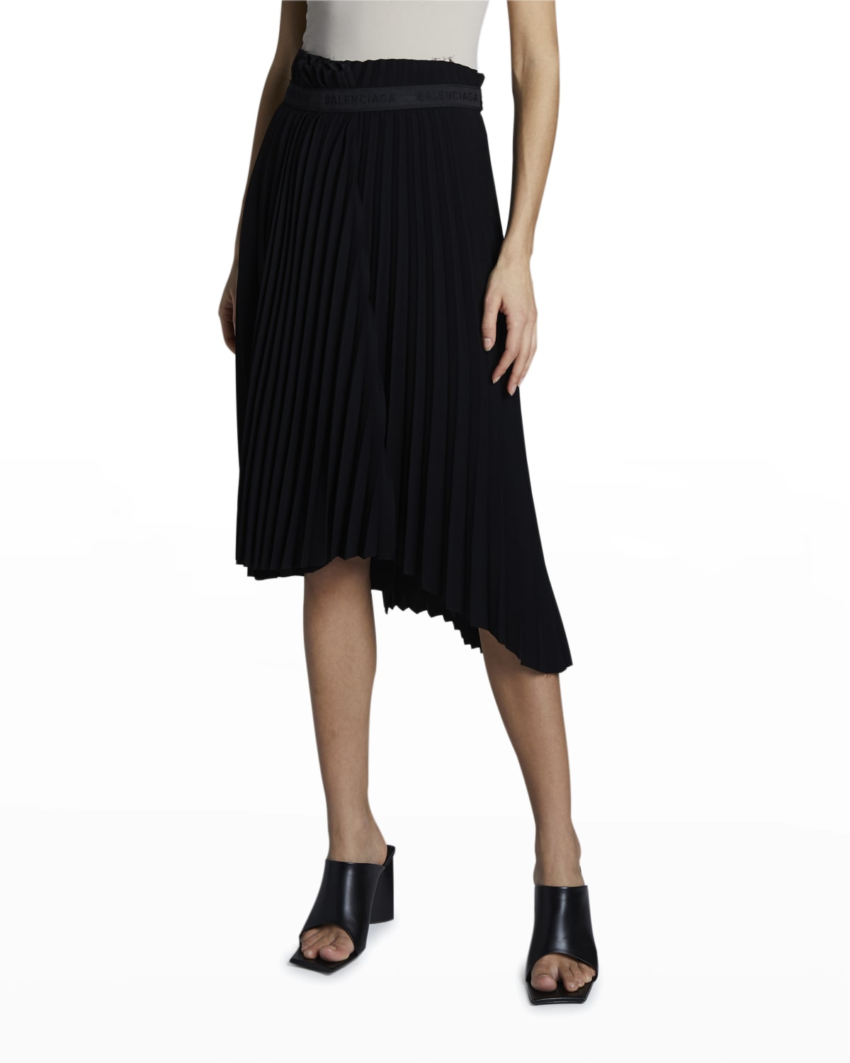 black crepe skirt