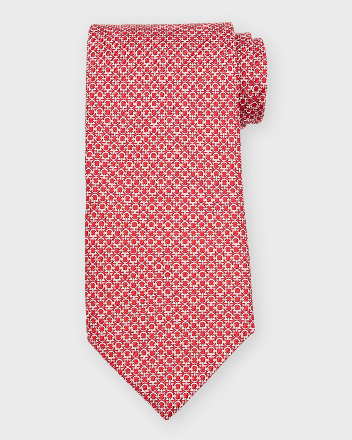 Ferragamo Men 's Interlocking Gancini Silk Tie | Thumbnail 5