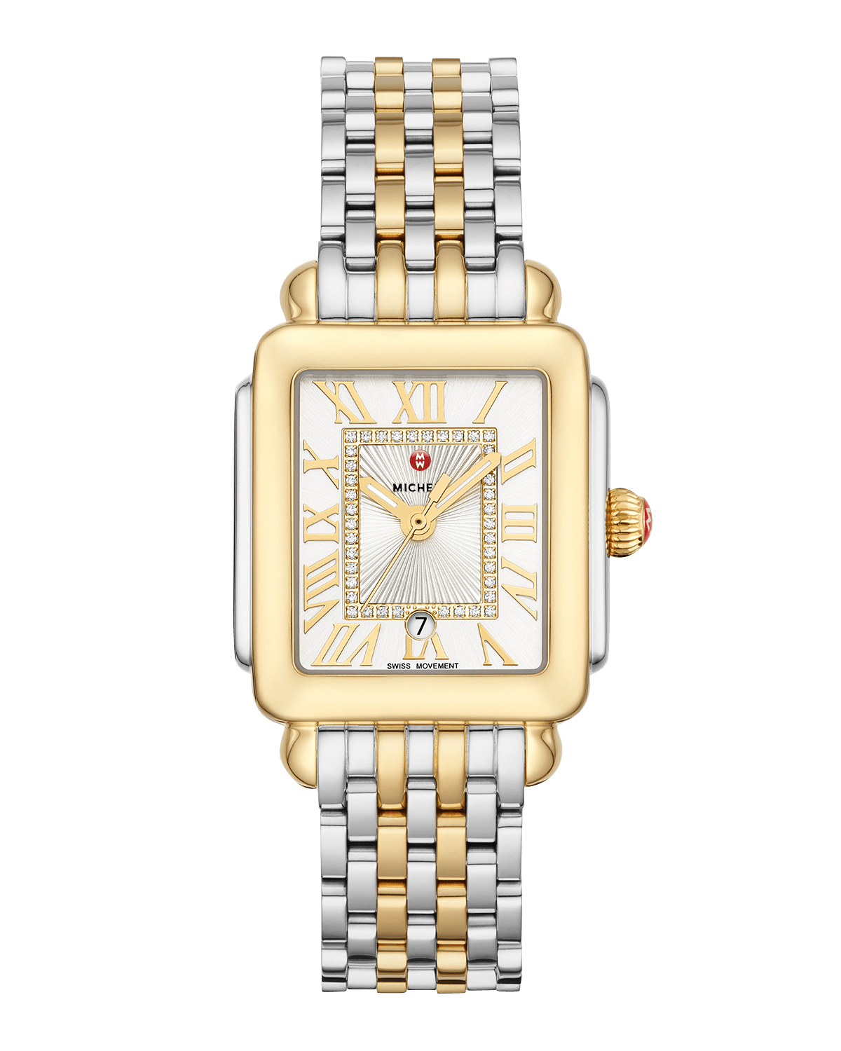 MICHELE Deco Madison Mid Two-Tone Diamond-Dial Watch