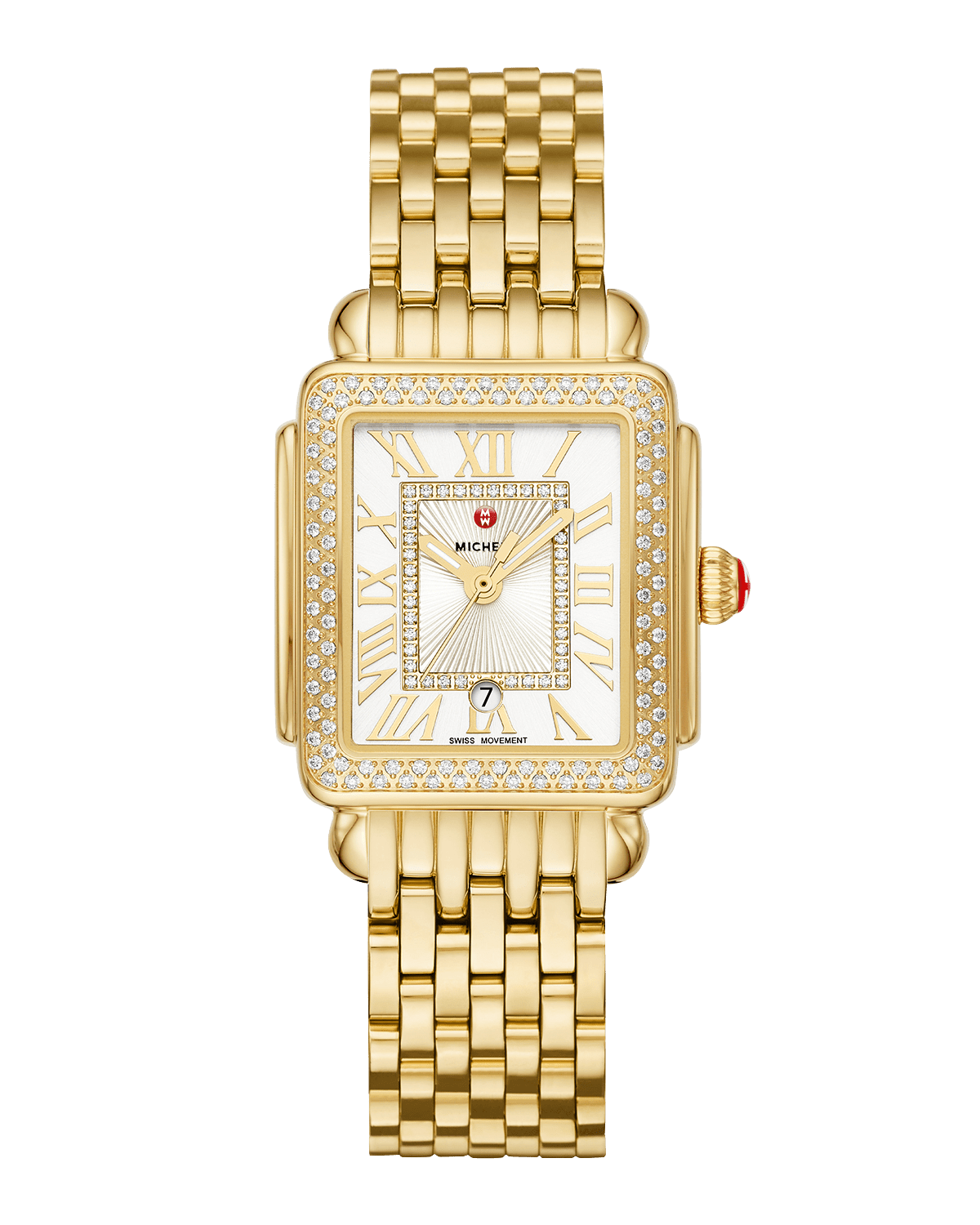 MICHELE Deco Madison Mid Diamond Watch, Gold