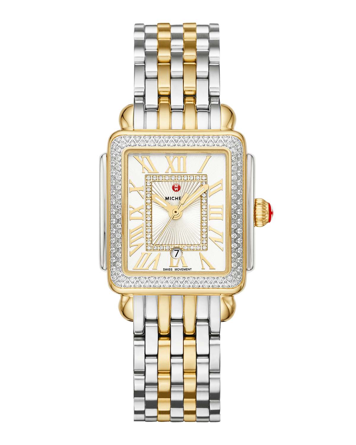 MICHELE Deco Madison Mid Two-Tone Diamond Watch