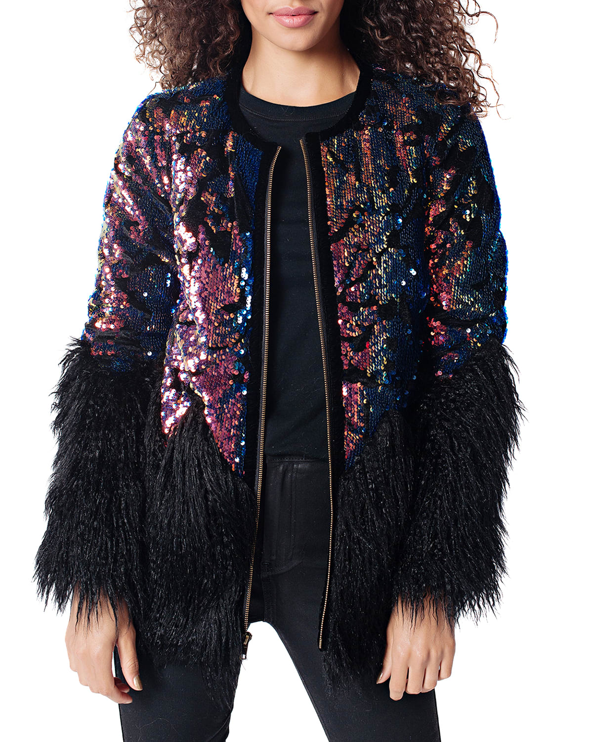 sequin outerwear