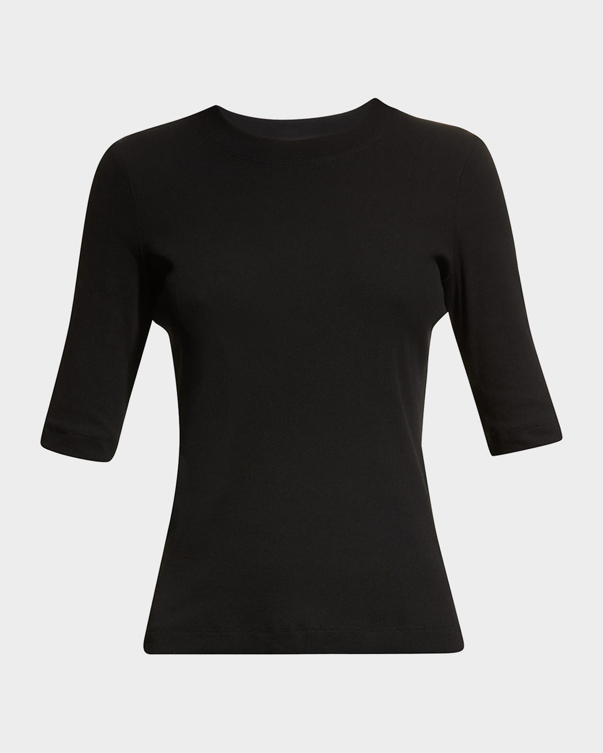 Rosetta Getty Cotton Cropped-Sleeve T-Shirt