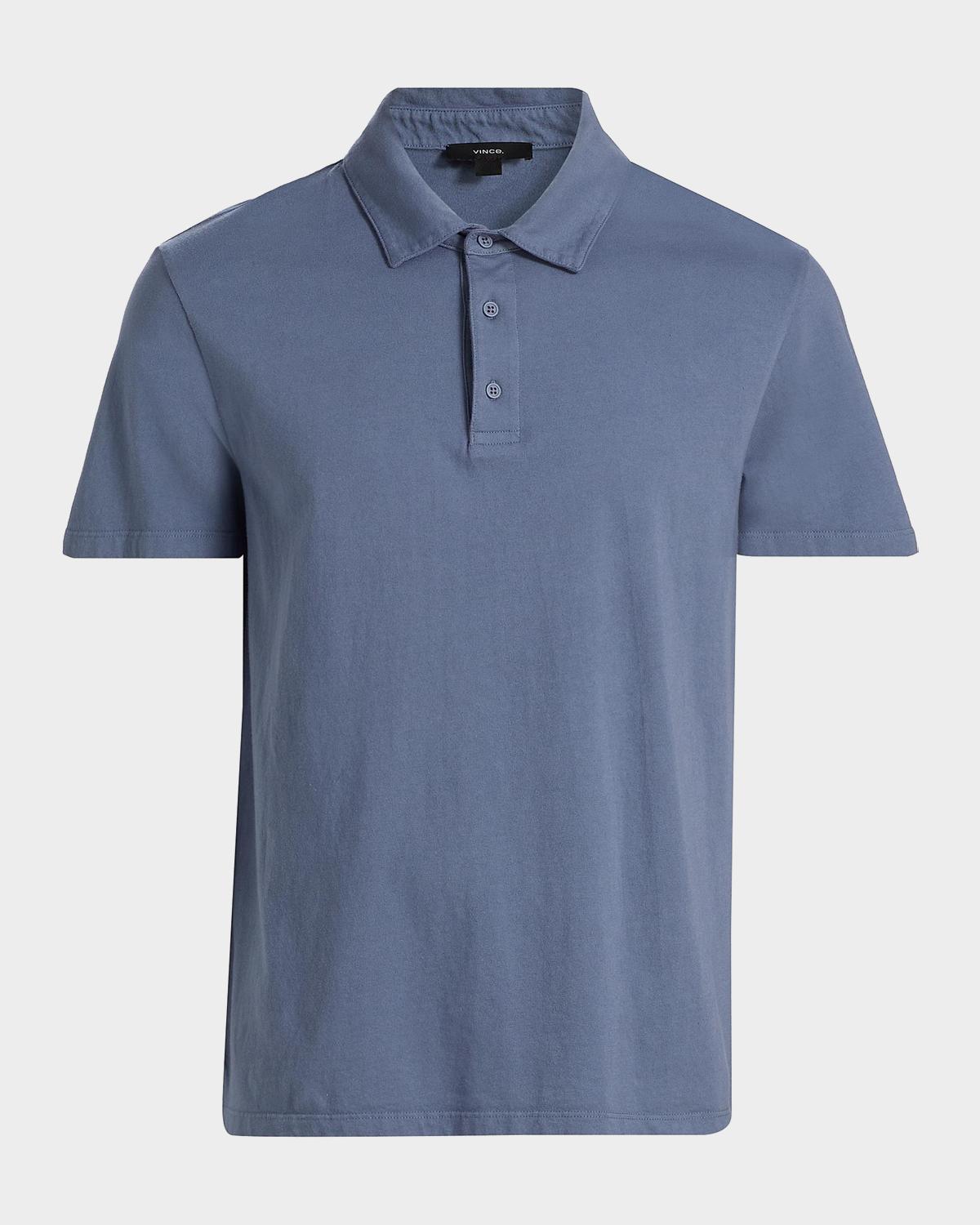 Vince Men's Garment-Dyed Polo Shirt