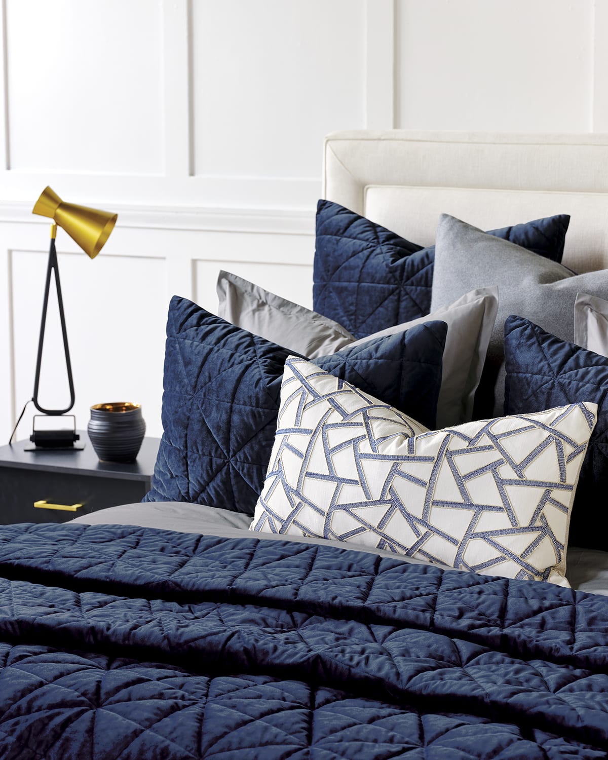 Blue Velvet Bedding Neiman Marcus