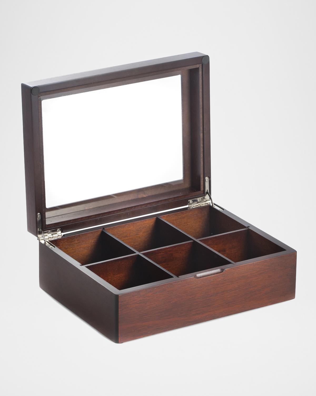 Bey-Berk Men's Personalized Wooden Tea Box