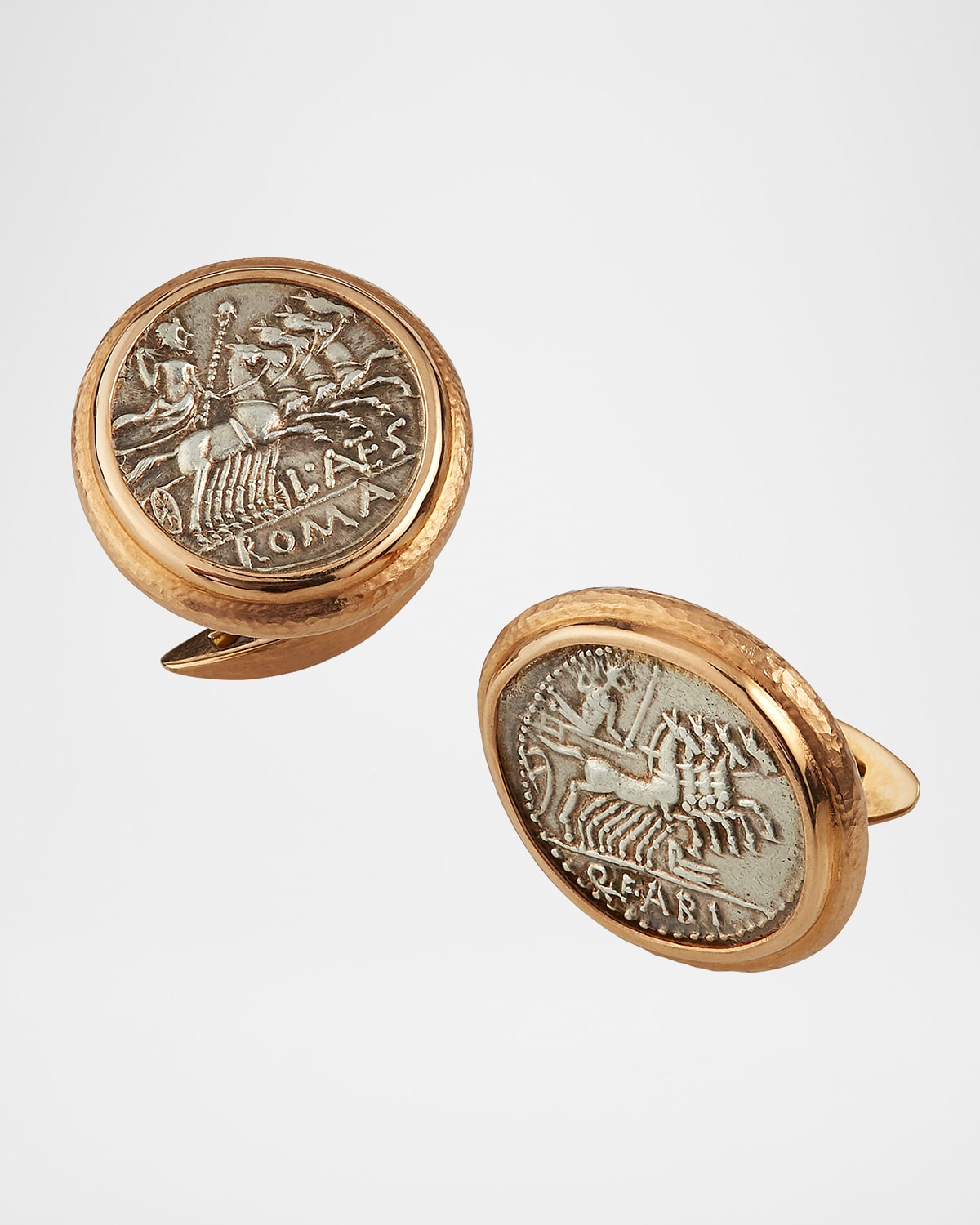 Jorge Adeler Men 's 18k Rose Gold Ancient Jupiter Coin Cufflinks