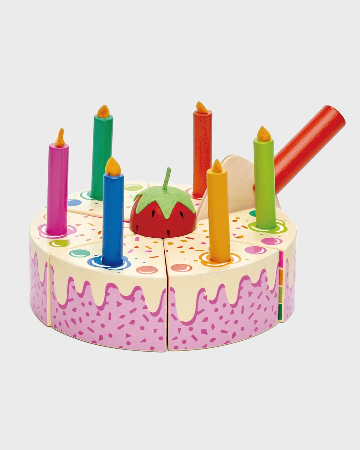 Tender Leaf Toys Rainbow Birthday Cake Play Set
