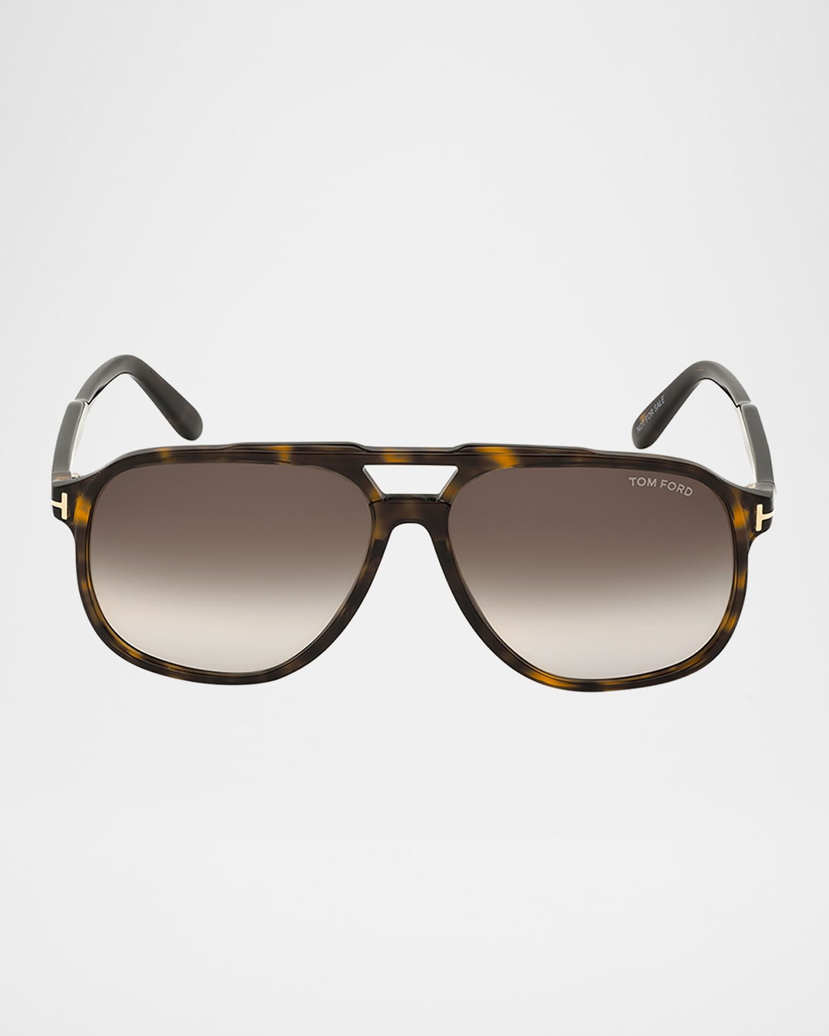 TOM FORD Men's Raoul Gradient Tortoiseshell Aviator Sunglasses