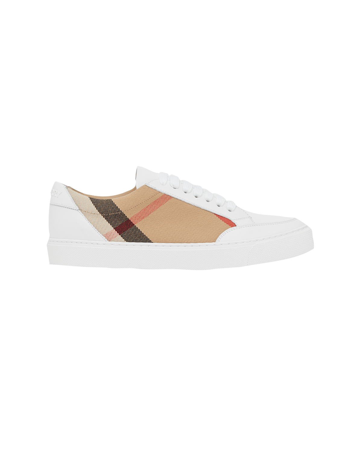Burberry New Salmond Check Leather Sneakers