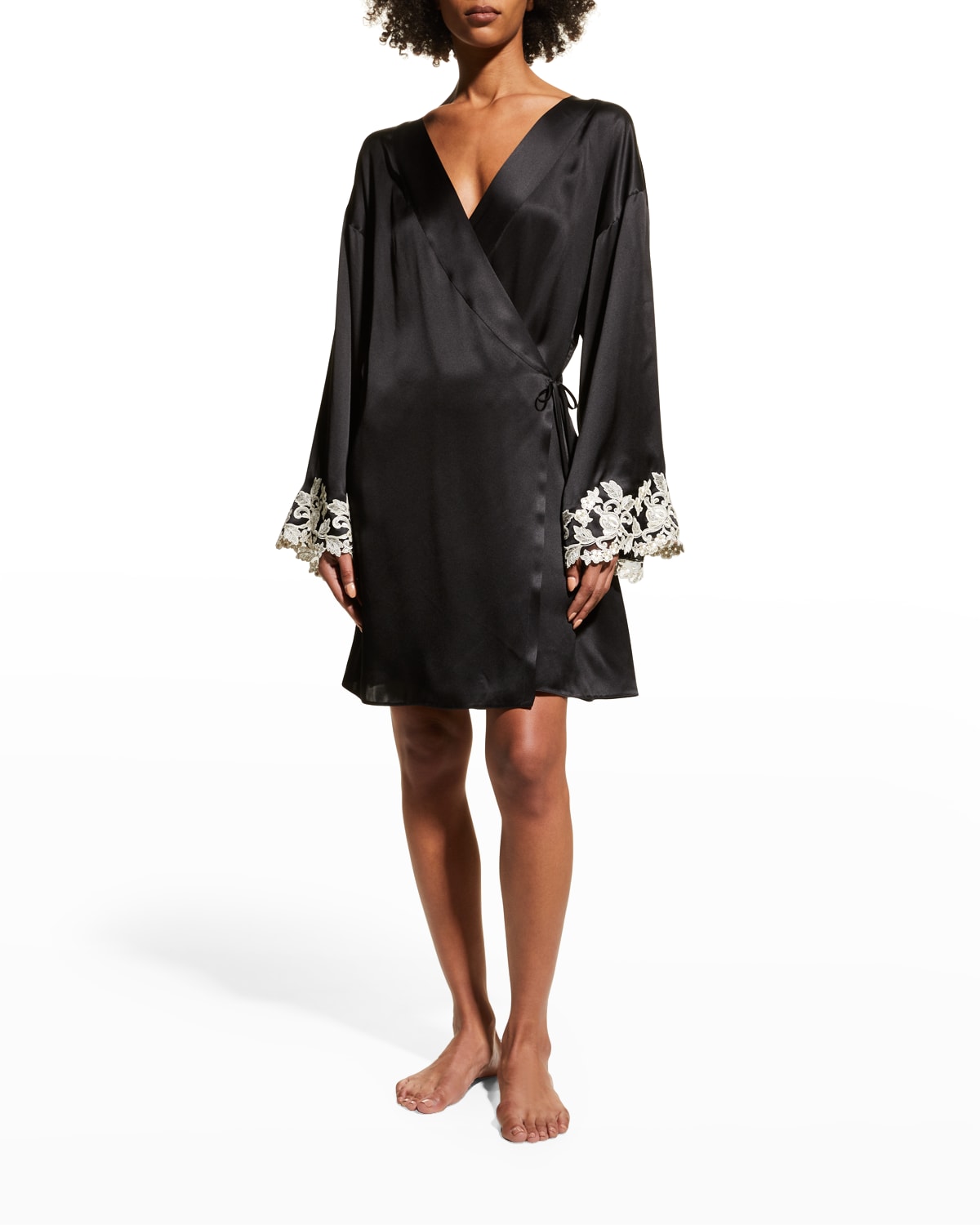 Black Silk Robe Neiman Marcus