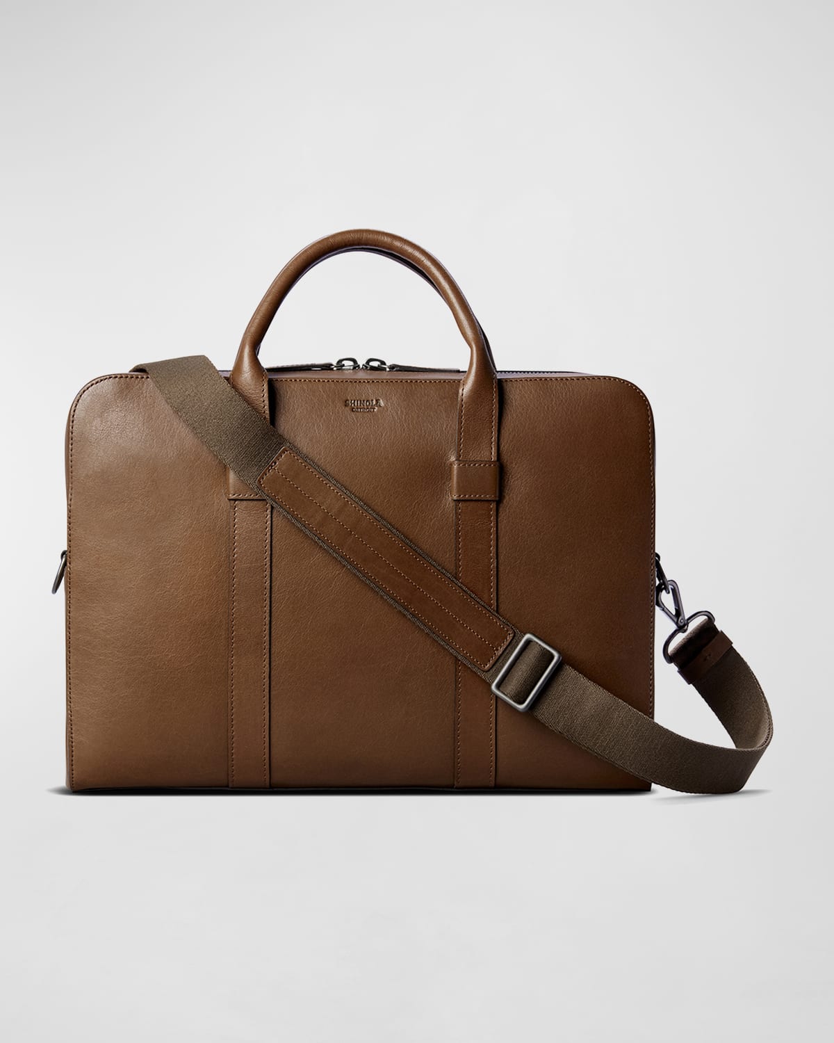 Shinola Men's Guardian Heritage Leather Laptop Briefcase
