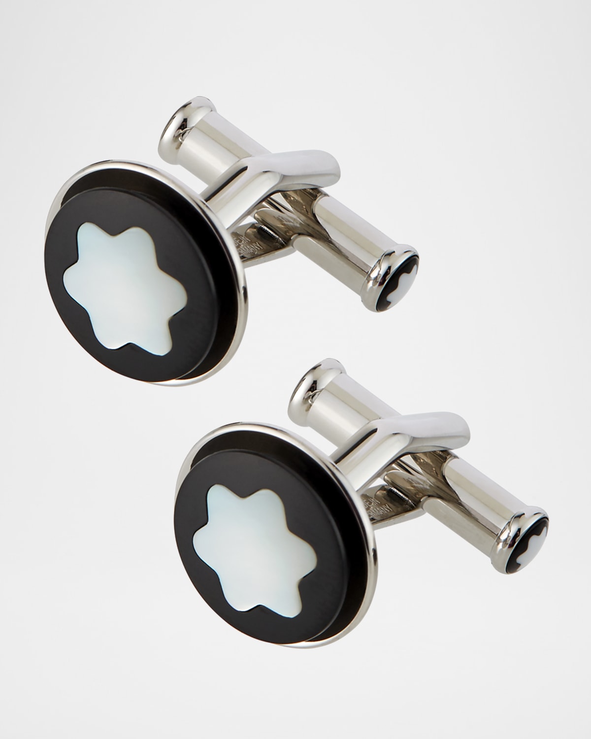 Montblanc Men 's Round Snowcap Emblem Cufflinks