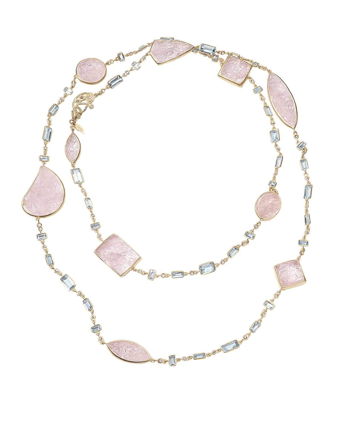 Walters Faith Rose Gold Diamond Split ChainLink Bracelet Neiman Marcus