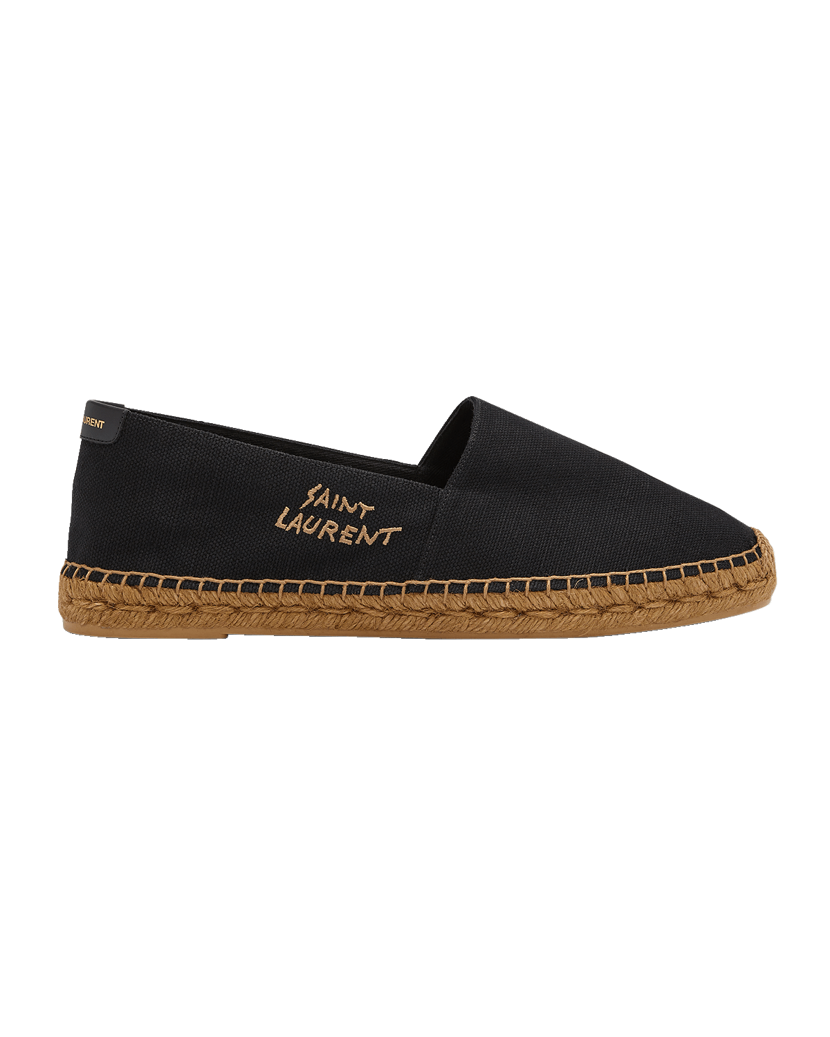 Saint Laurent Men's Logo-Stitched Canvas Espadrilles