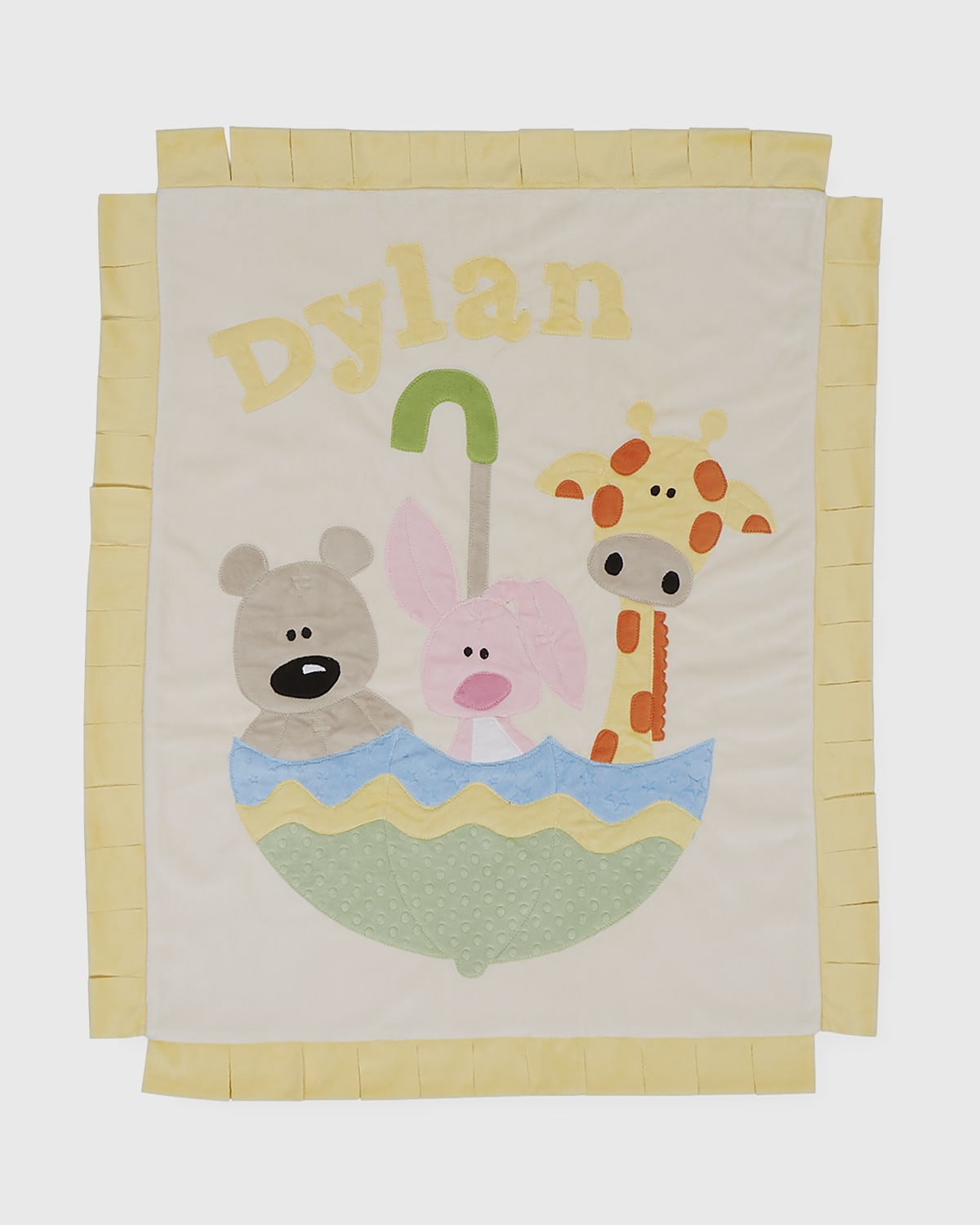 Boogie Baby Personalized Rainy Day Plush Lovey Blanket