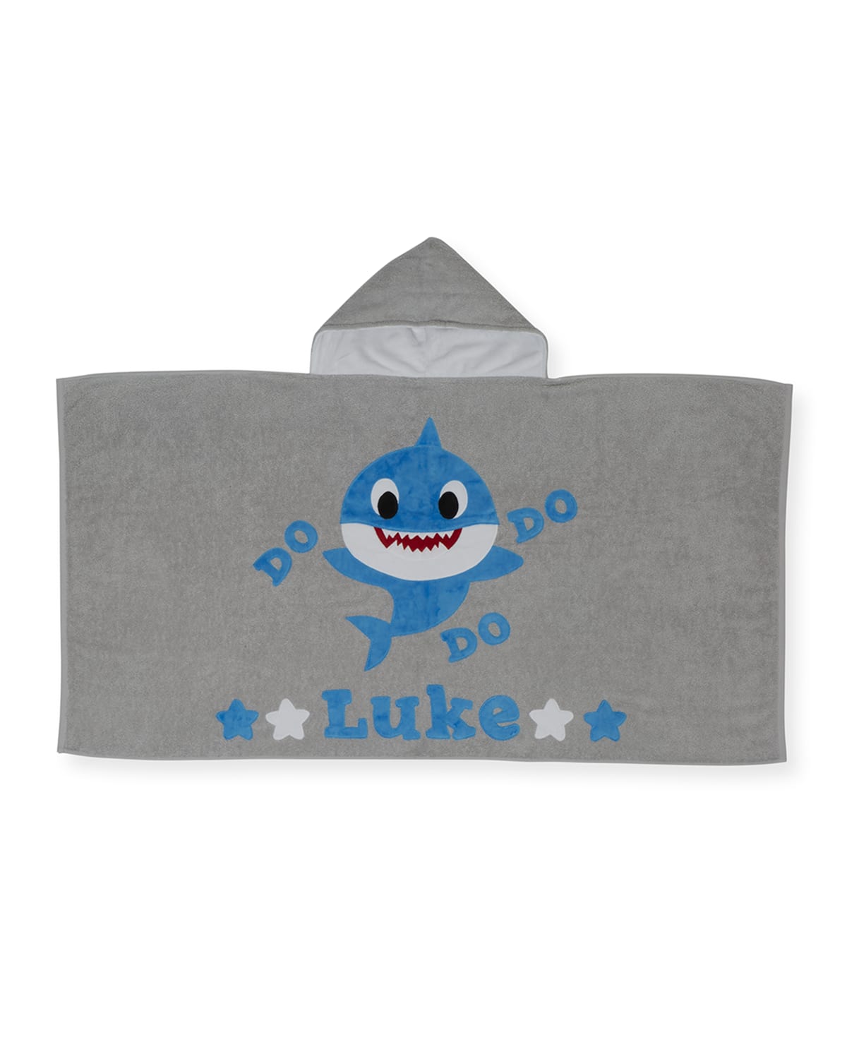 BOOGIE BABY PERSONALIZED BABY SHARK HOODED TOWEL,PROD226720403