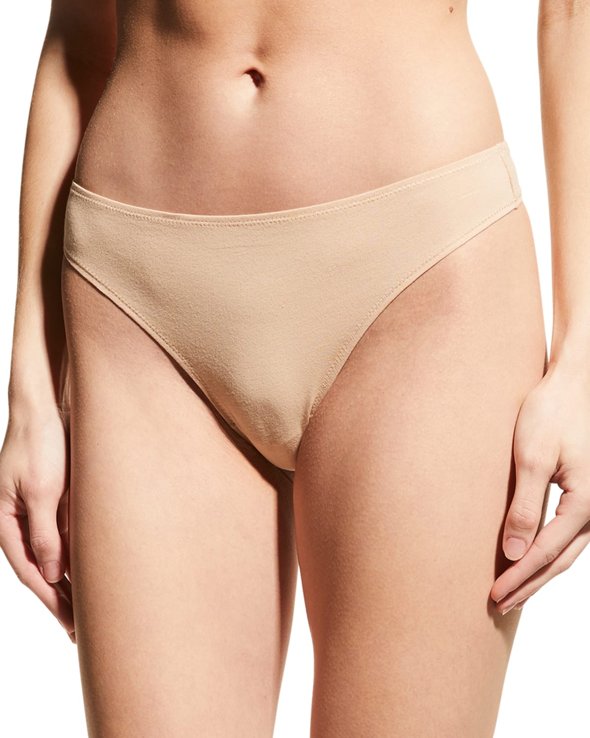 Shop Skin Genny Whisper Weight Thong In Macadamia