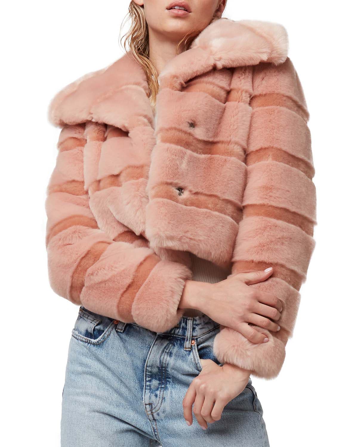 Faux fur hot sale chubby jacket