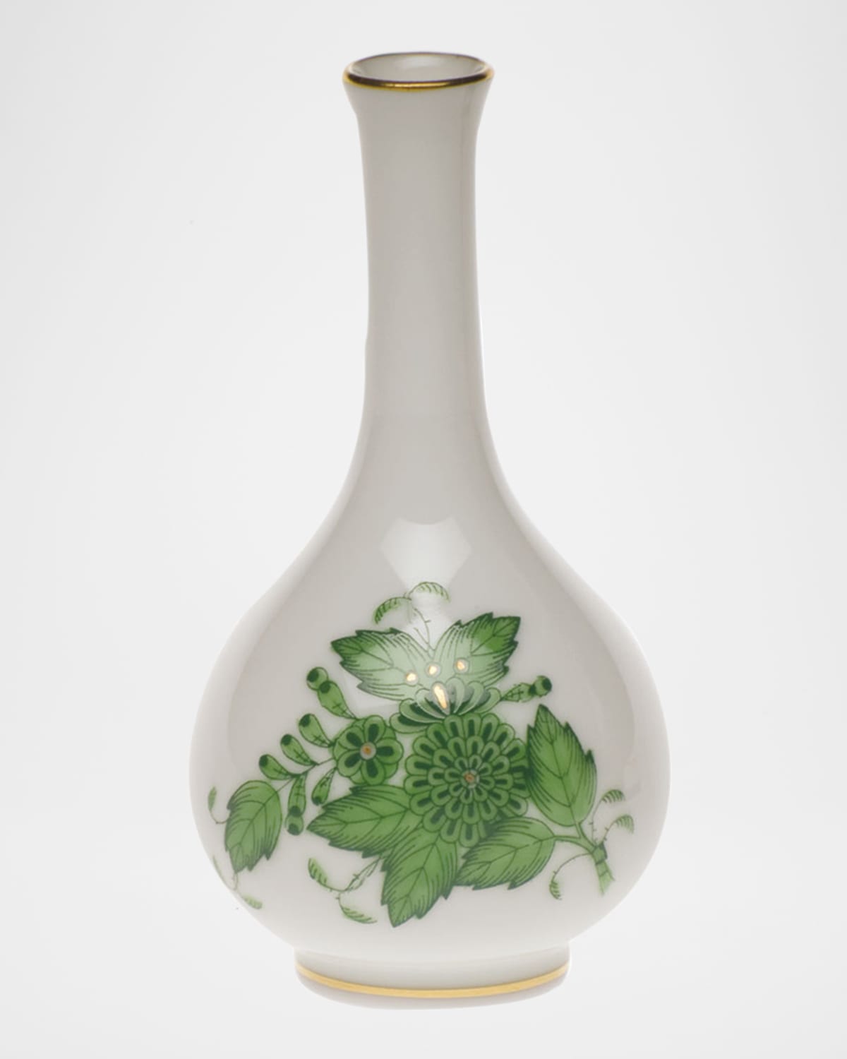 Herend Queen Victoria Green Medium Bud Vase Neiman Marcus