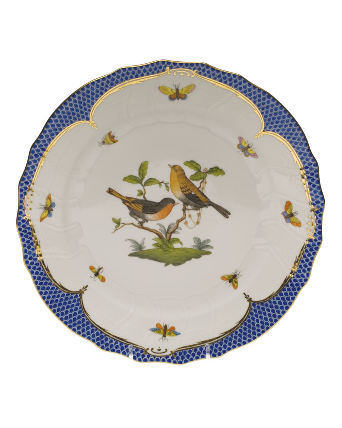 Herend Rothschild Blue Motif 09 Dinner Plate