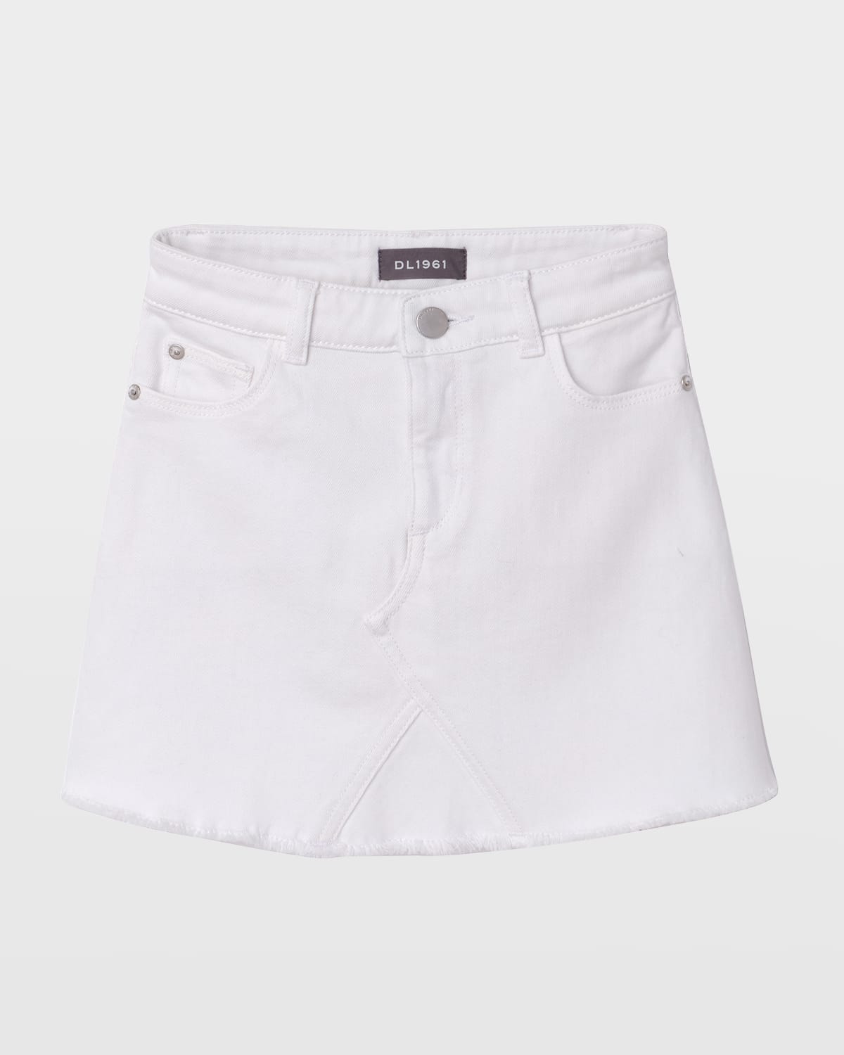 DL1961 Girl's Jenny Raw Hem A-Line Skirt, Size 2-6