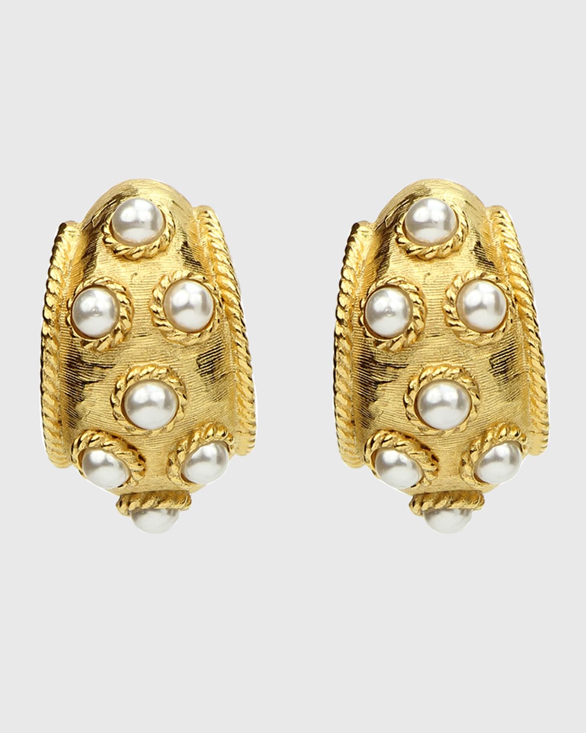 Ben-Amun Thick Pearly Earrings