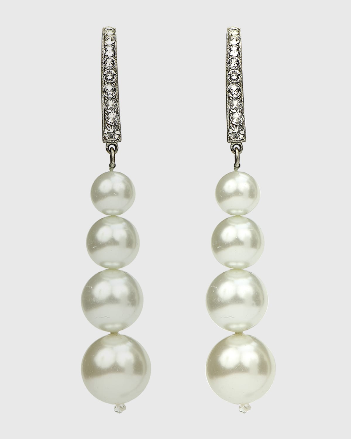 Ben-Amun Pearly Multi-Drop Earrings