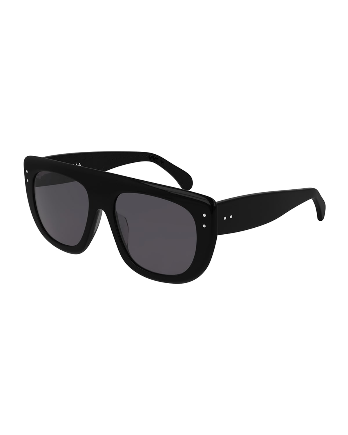 Celine Square Monochromatic Acetate & Metal Sunglasses Neiman Marcus