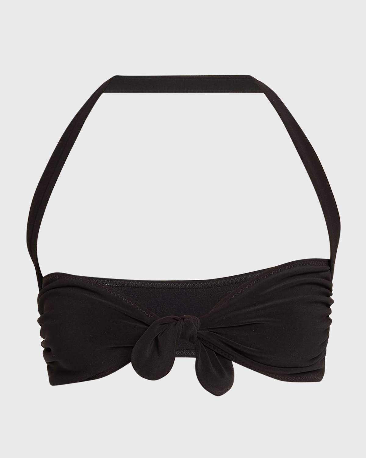 Norma Kamali Tie-Front Bra Bikini Top