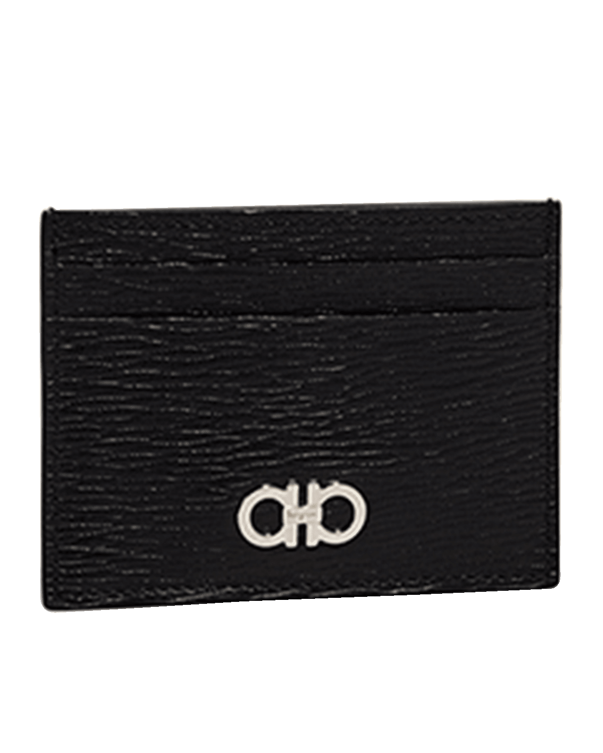 Ferragamo Men's Colorblock Leather Card Holder w/ Money Clip