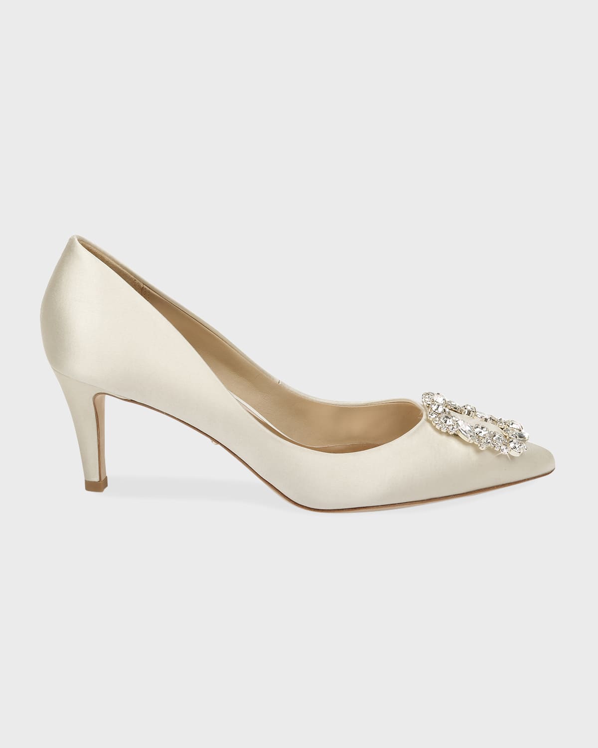badgley mischka carrie crystal pilgrim satin pumps