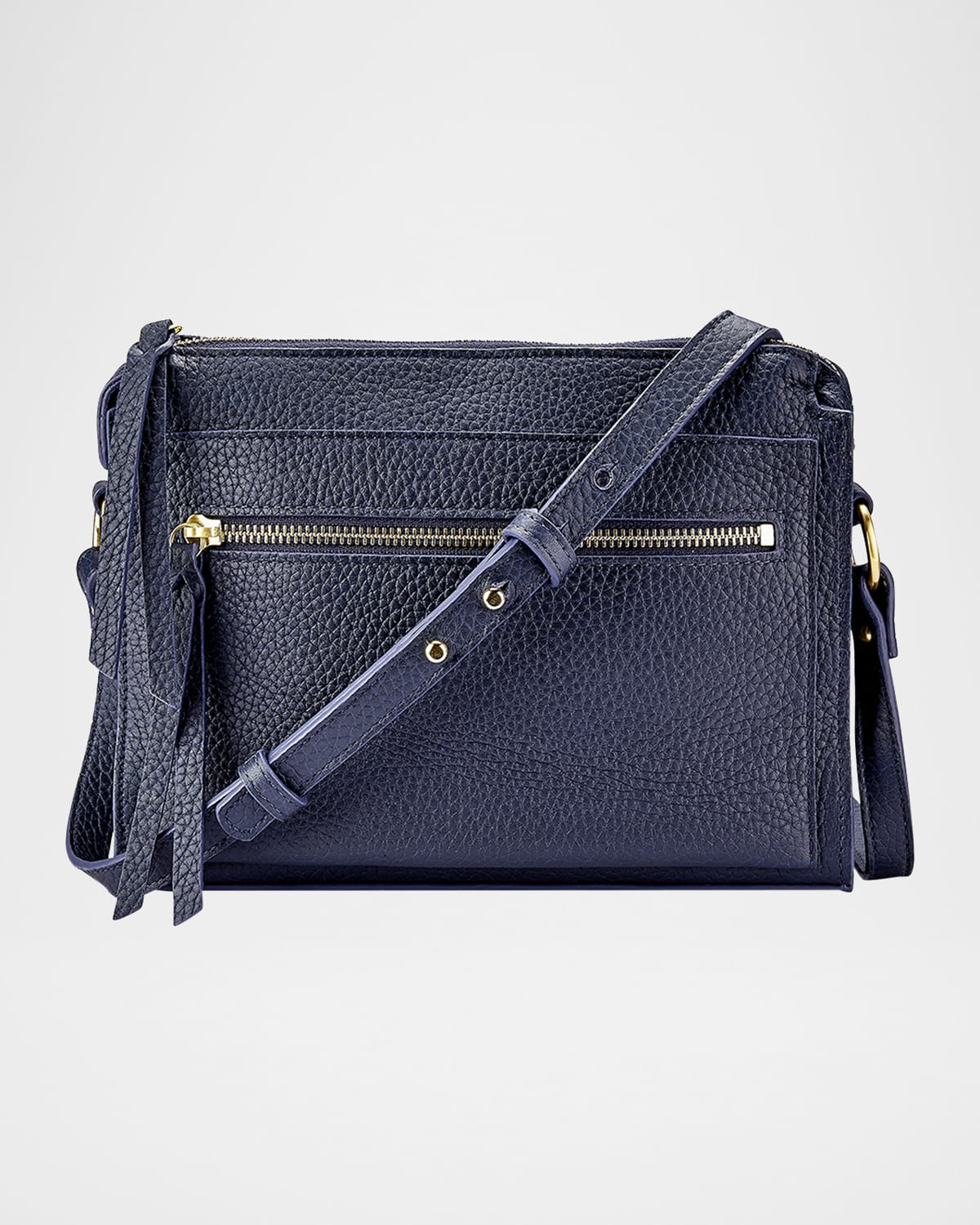 Gigi New York Whitney Pebbled Leather Crossbody Bag