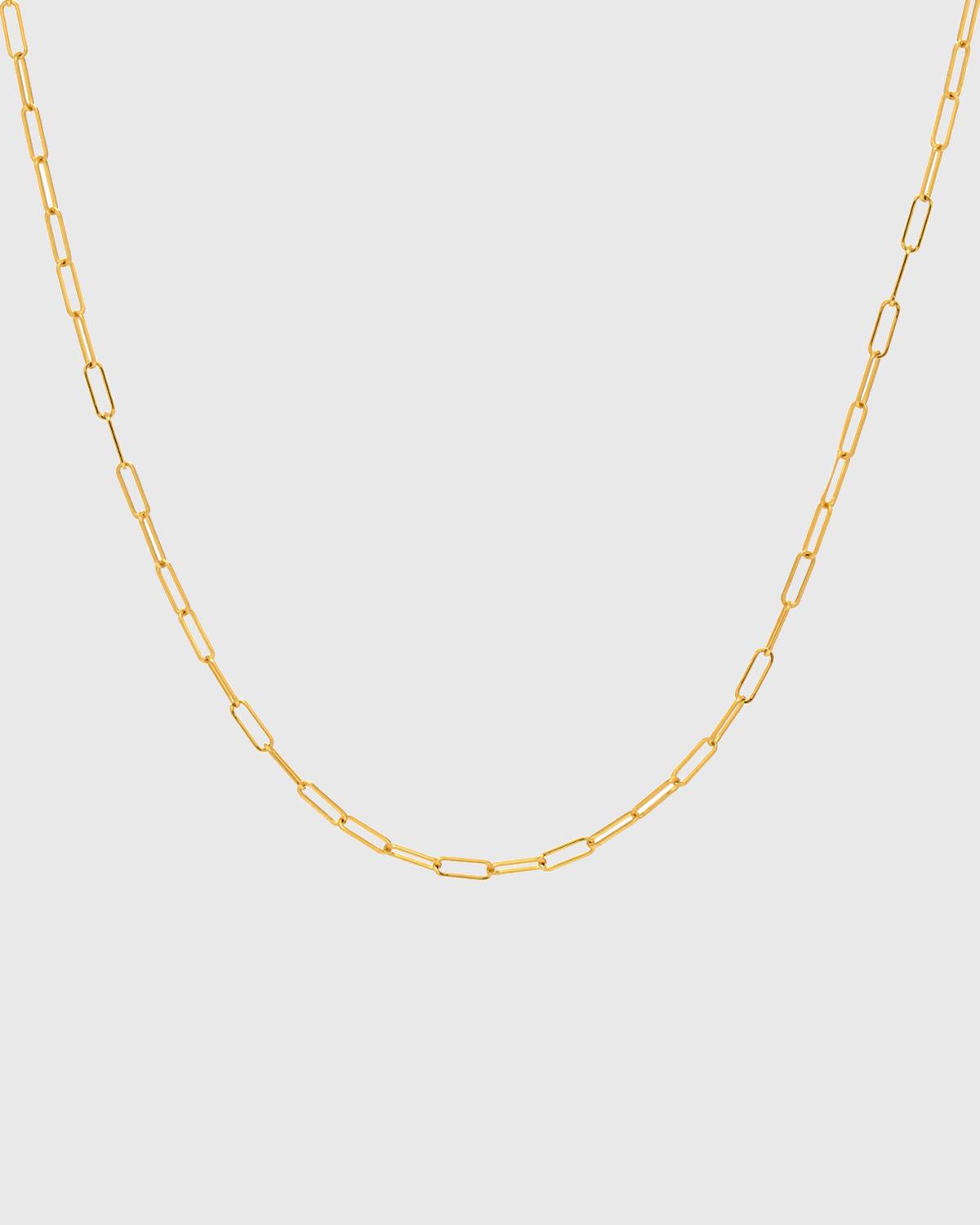 14k Gold Open Link Necklace