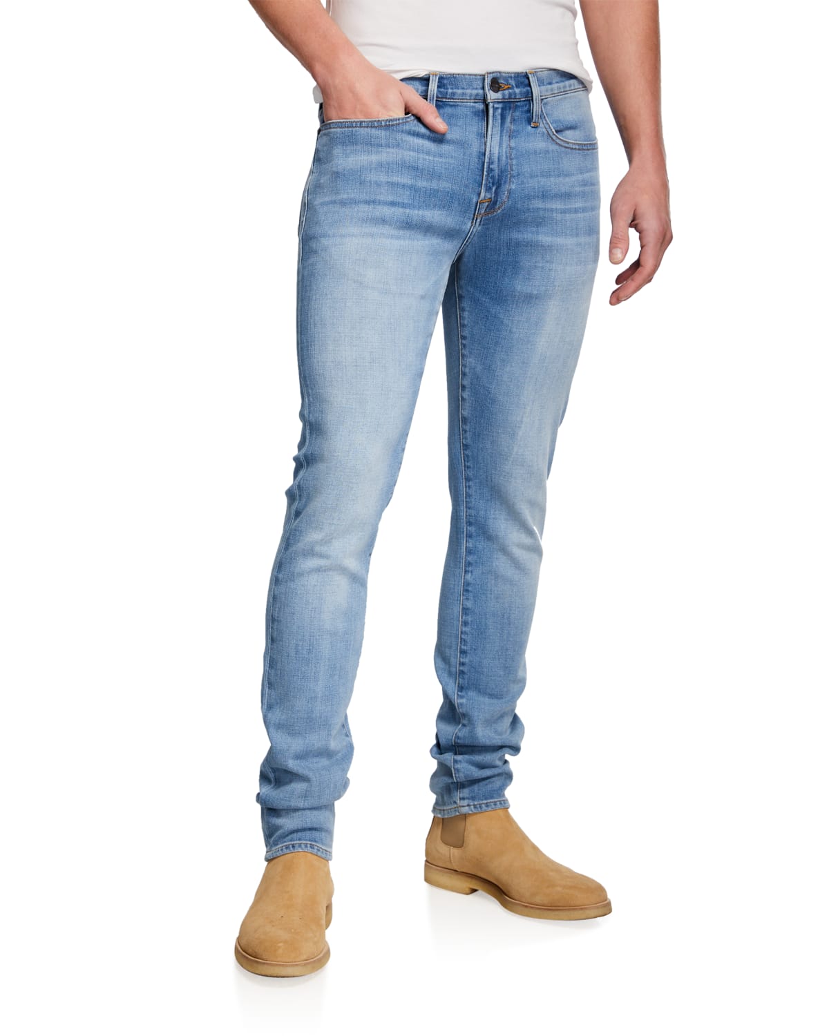 mens soft brushed denim jeans