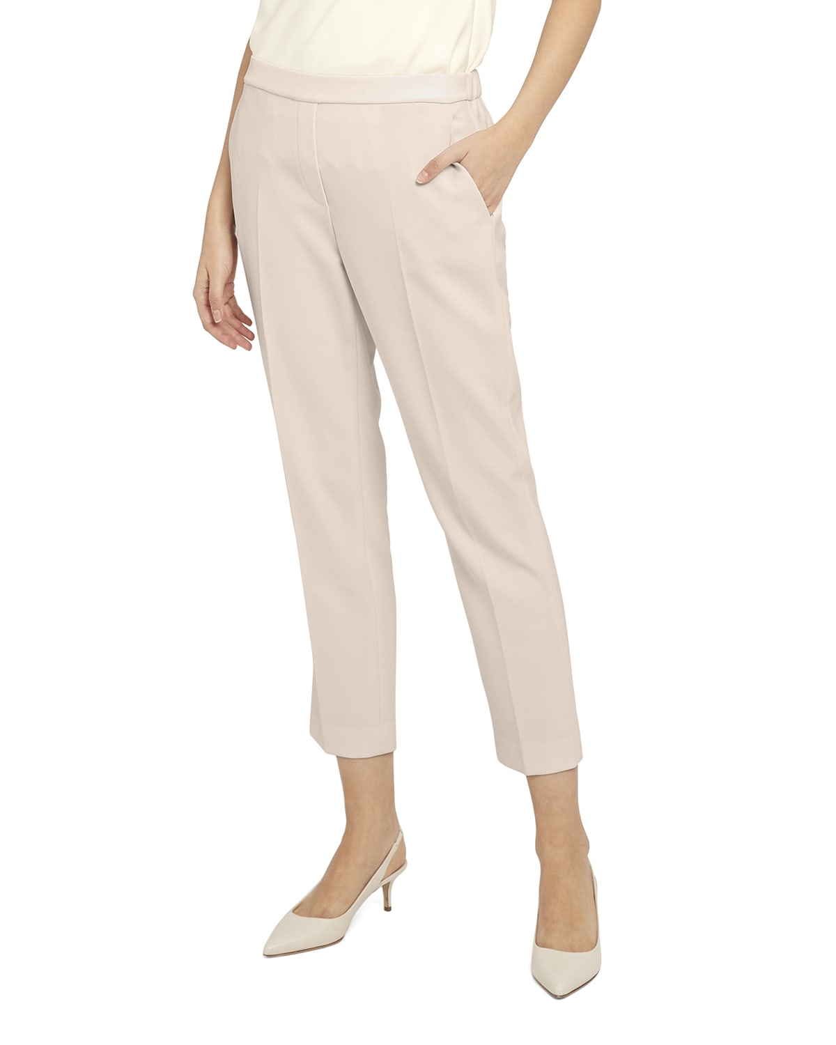 Pull On Cropped Pants | Neiman Marcus