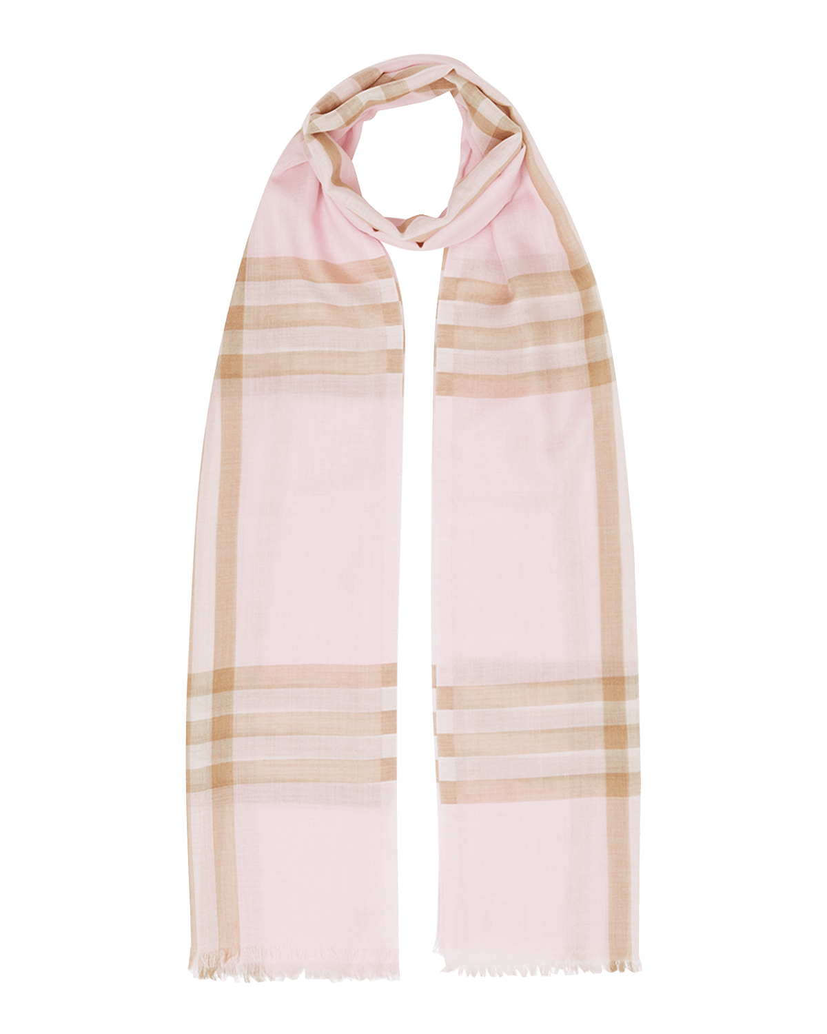 Burberry Giant Check Cashmere Scarf Neiman Marcus