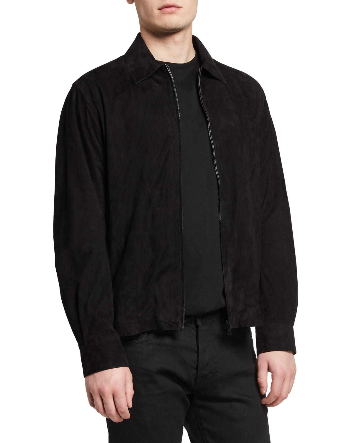 THE ROW Men's Liam Helicopter Leather Jacket | Neiman Marcus