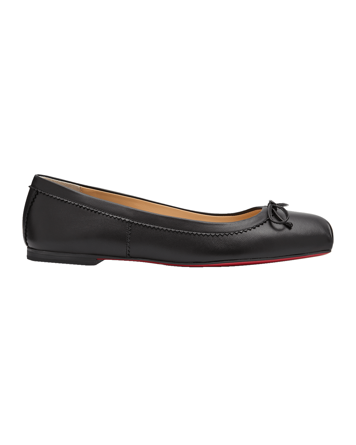Christian Louboutin Mamadrague Napa Bow Ballerina Flats