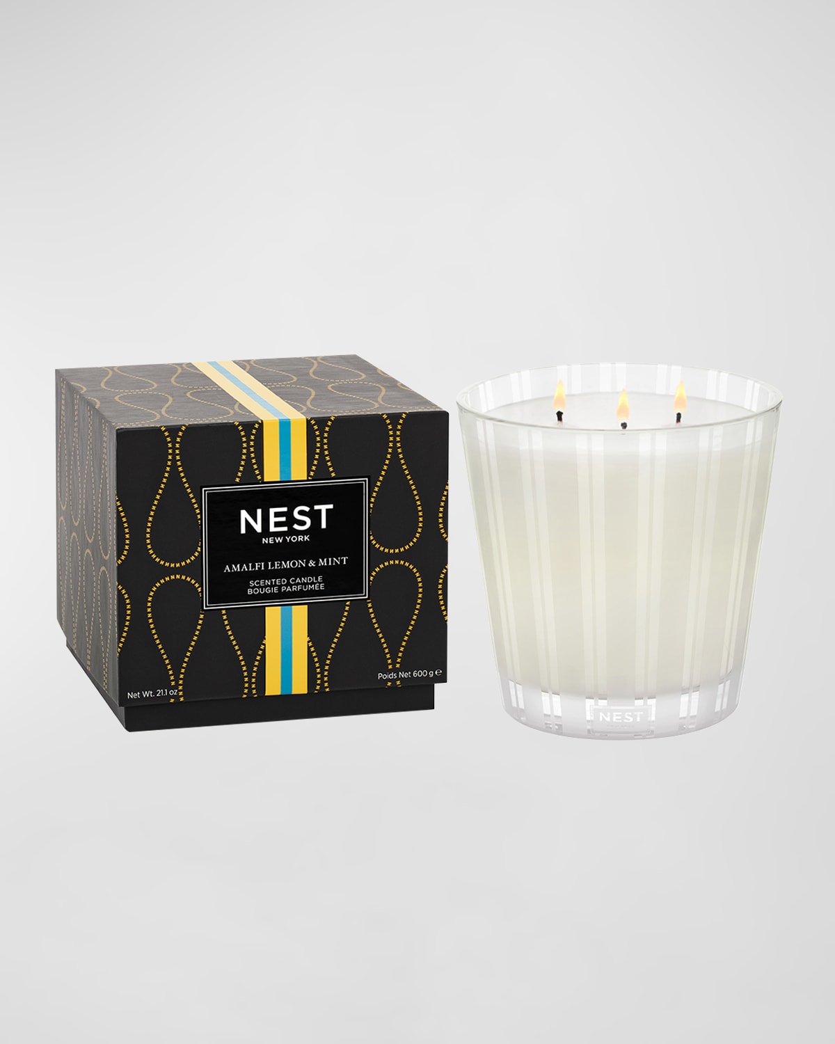 NEST New York Vanilla Orchid & Almond 3 Wick Candle, 21.2 oz./ 600 g
