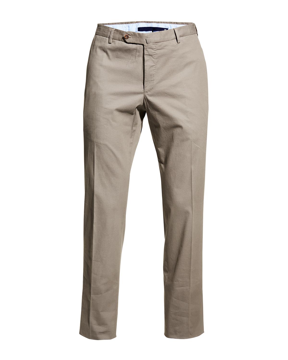 Incotex Men's Scoll Cotton-Silk Trousers