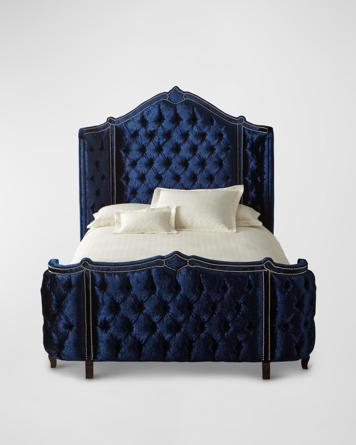 Penelope Crushed Velvet King Bed