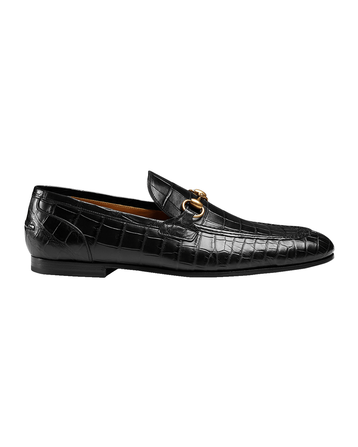 Gucci Men's Jordaan Crocodile Loafers