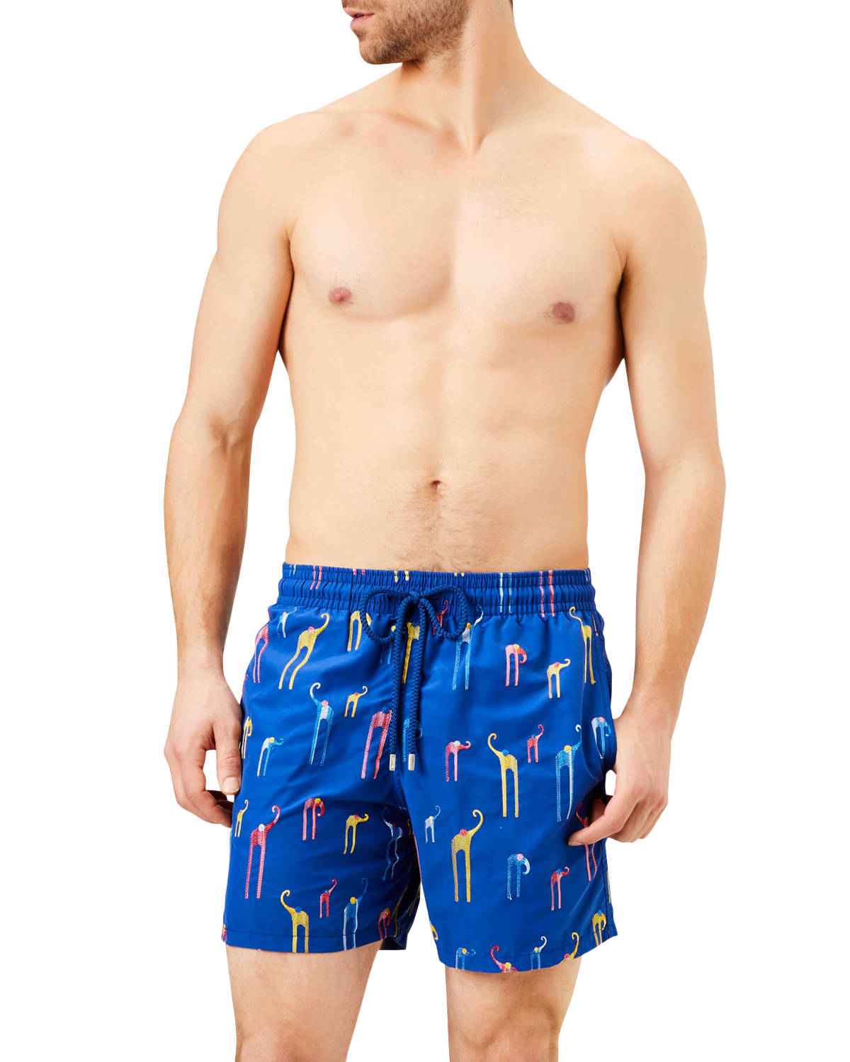 Vilebrequin Mens Moorea Coral And Turtle Swim Trunks Neiman Marcus