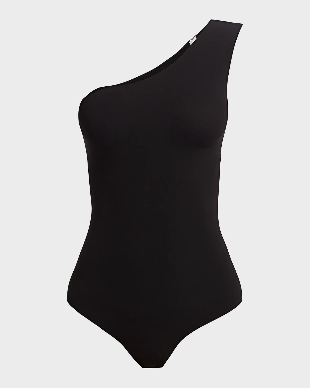 Commando Ballet One-Shoulder Sleeveless Matte Bodysuit