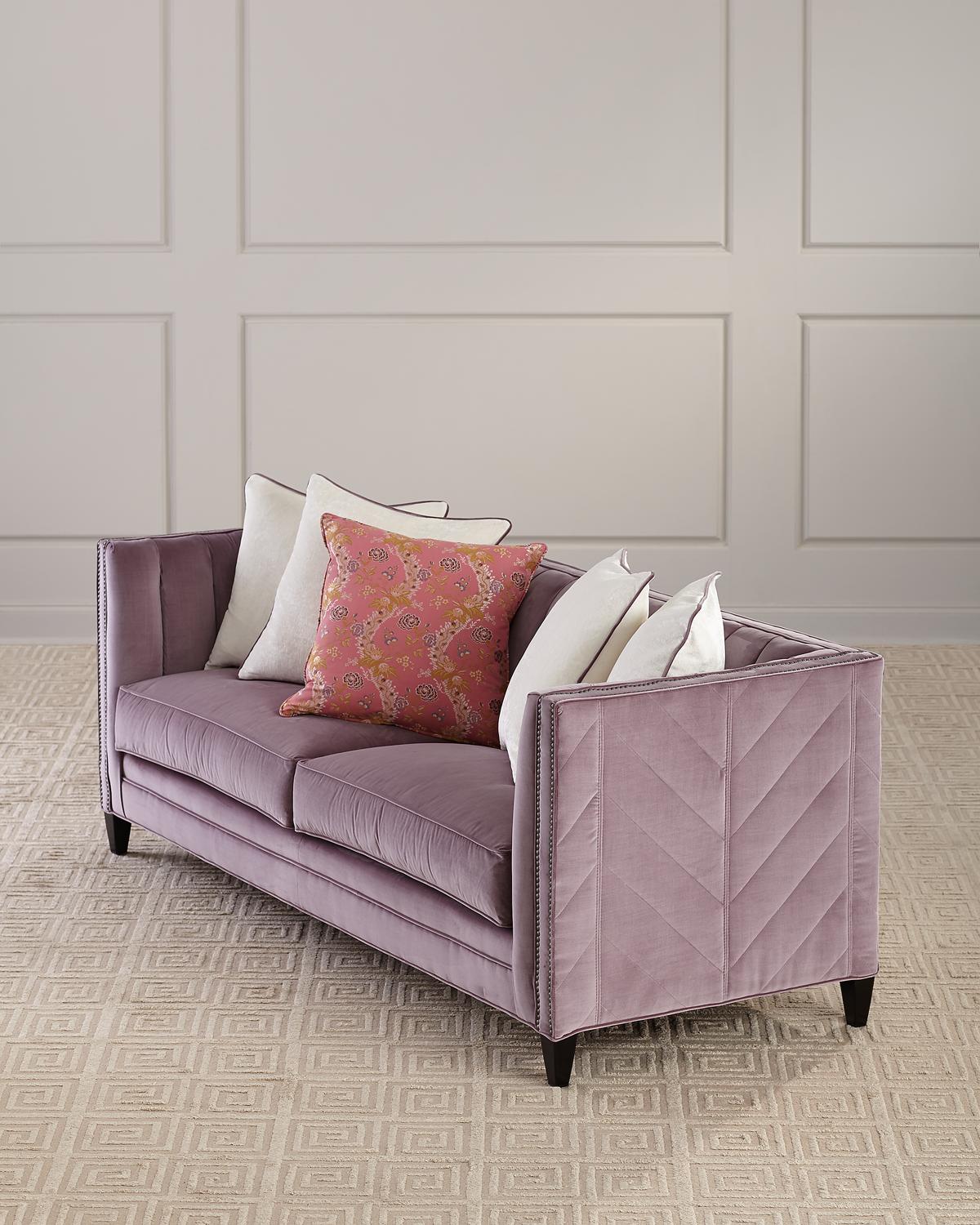 Zoey Channel Tufted Sofa, 85"