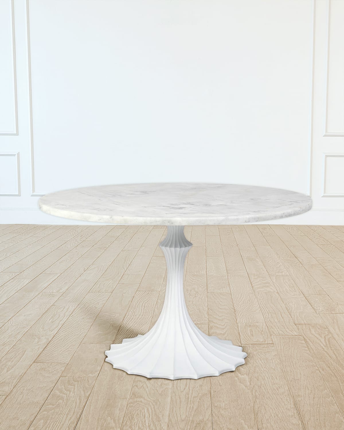 William D. Scott for Global Views 48" Marble Top Dining Table
