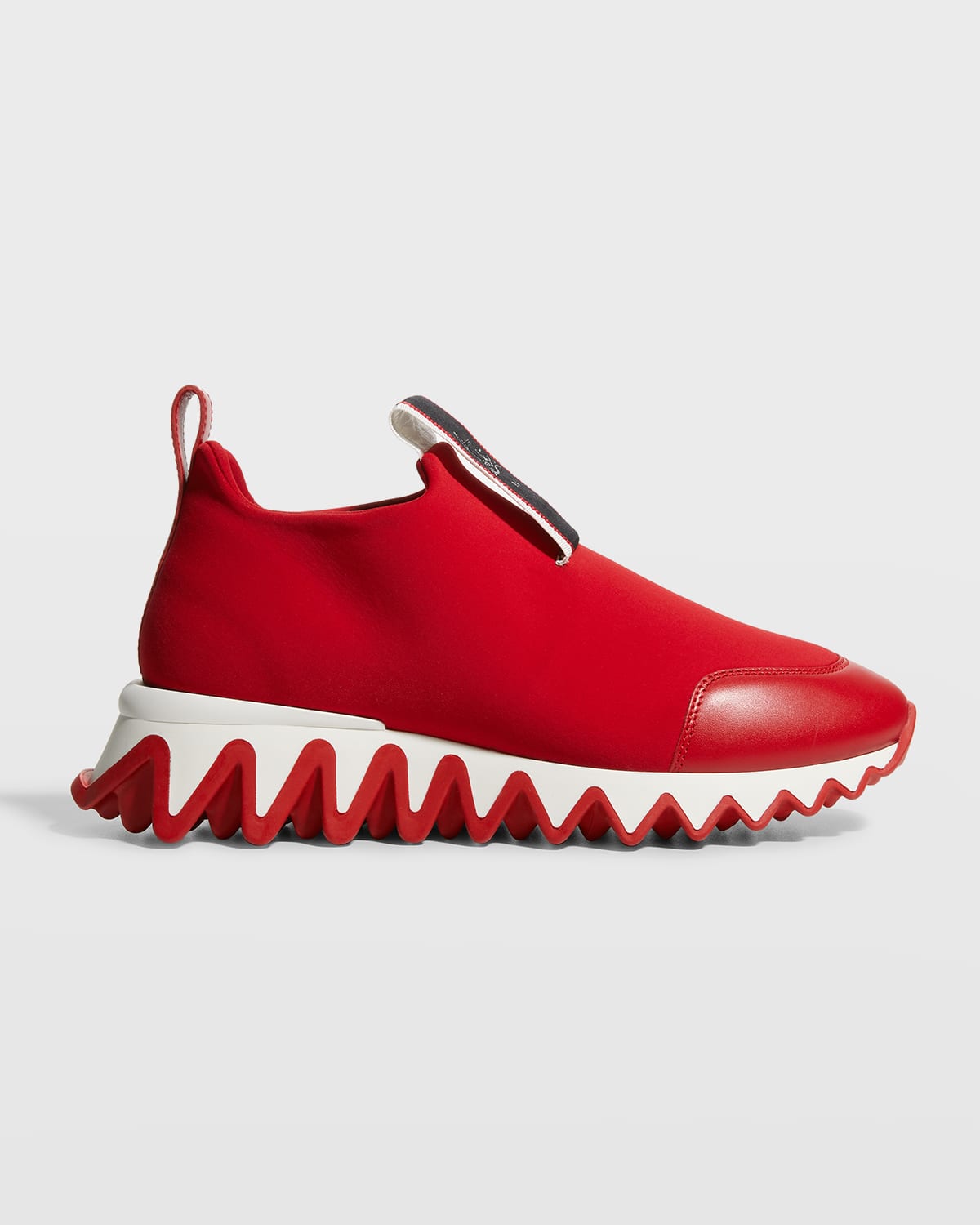 christian louboutin red runner flat