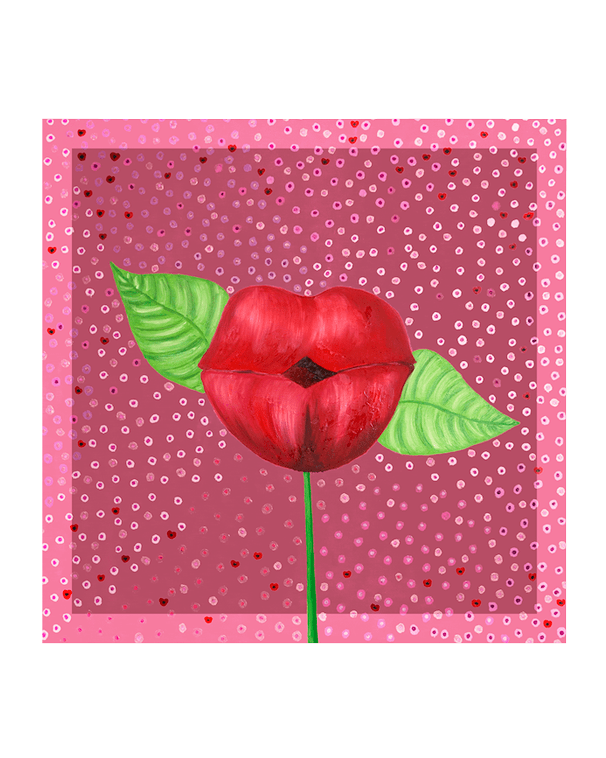 Mila & Such Kiss Me Silk Chiffon Scarf - Small