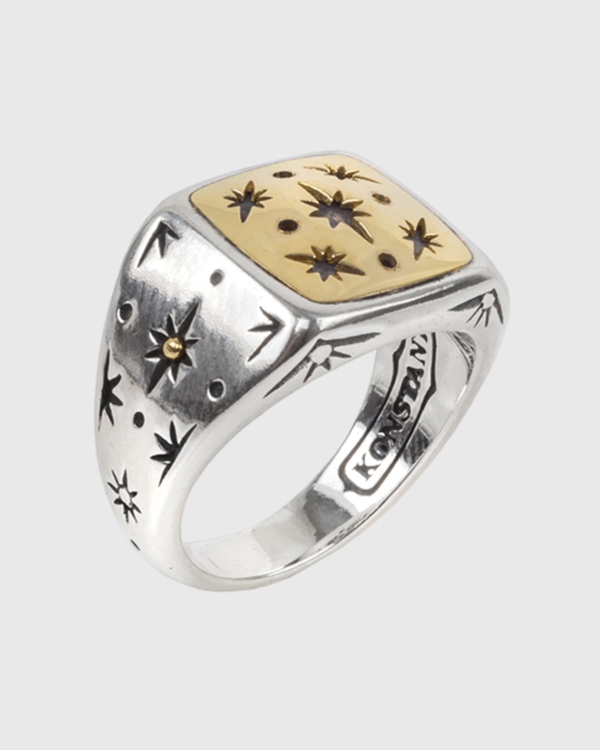 Konstantino Astria Wander Star Ring, Size 6-8